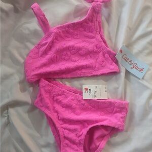 Cat & Jack Vibrant Pink leopard Bikini Set